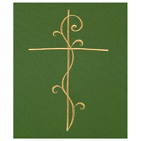 Cubre Atril tejido Vatican poliéster bordado cruz
