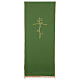 Voile lutrin tissu Vatican polyester broderie croix s3