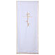 Voile lutrin tissu Vatican polyester broderie croix s5