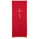 Véu para ambão tecido Vatican poliéster bordado cruz s4