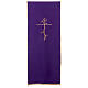 Véu para ambão tecido Vatican poliéster bordado cruz s6