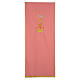 Rose Lectern Cover in polyester, cross, Alpha Omega, flames s1