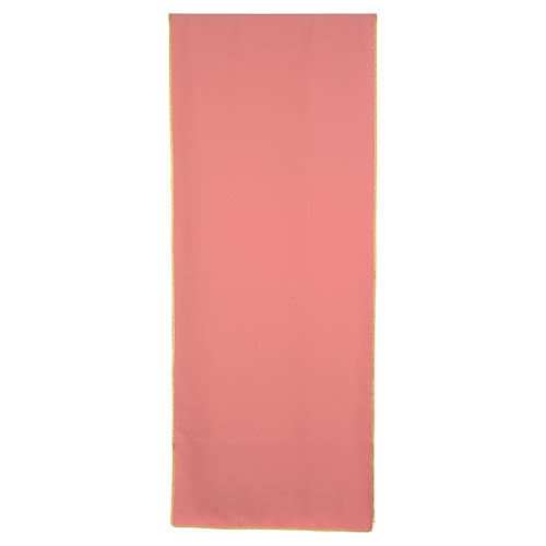 Pano ambão cor-de-rosa 100% poliéster cruz estilizada 3