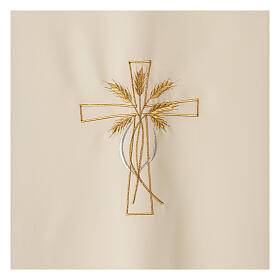 Lectern cover with cross and ears of wheat embroidery