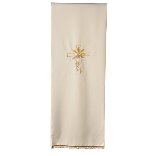 Lectern cover with cross and ears of wheat embroidery 1