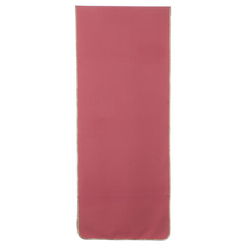 Pink lectern cover, 100% polyester, Chi-Rho, spike and grape 4