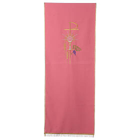 Pink lectern cover 100% XP polyester chalice host wheat