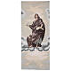 Pulpit cover Evangelist St John on ivory fabric s1