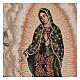 Pultbehang aus Lurex mit Juan Diego und Madonna von Guadalupe auf elfenbeinfarbenem Hintergrund s2