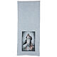 Lectern cover of Mary Immaculate, embroidery on light blue background s4