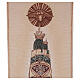 Lectern cover of Our Lady of Loreto, embroidery on ivory fabric s2