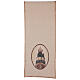 Lectern cover of Our Lady of Loreto, embroidery on ivory fabric s3