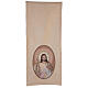 Pultbehang mit barmherzigem Jesus auf elfenbeinfarbenem Stoff s3