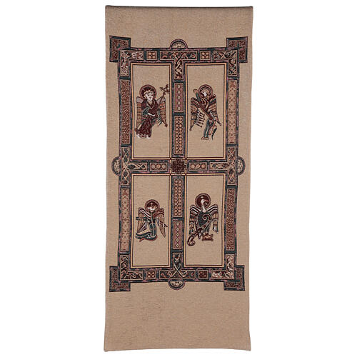 Pultbehang mit den vier reliefartigen Evangelisten aus Lamè 1
