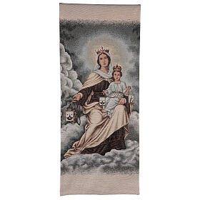 Ivory lectern cover of Our Lady of Mount Carmel