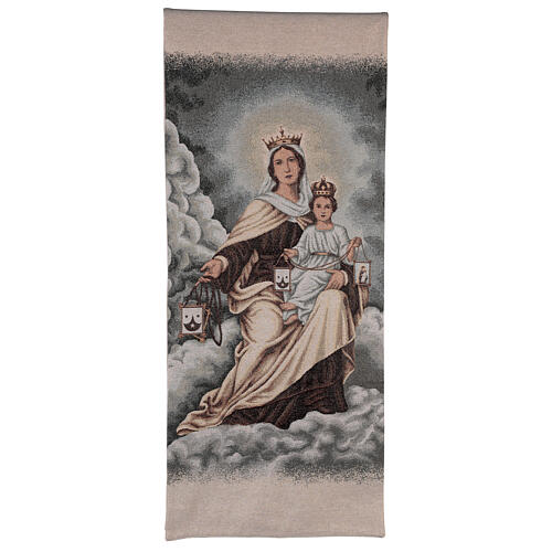 Ivory lectern cover of Our Lady of Mount Carmel 1