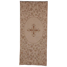 Ivory lectern cover with grape branches