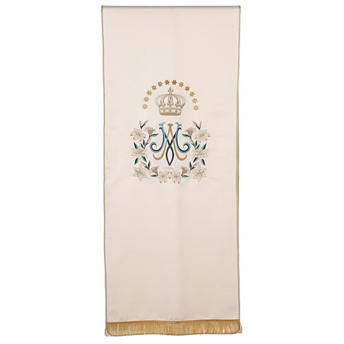 Marian lectern cover, silk embroidery, 100% polyester Gamma 1