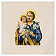 Emboidered lectern cover, Saint Joseph, ivory coloured polyester, golden thread s2