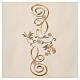 Emboidered lectern cover, Saint Joseph, ivory coloured polyester, golden thread s3