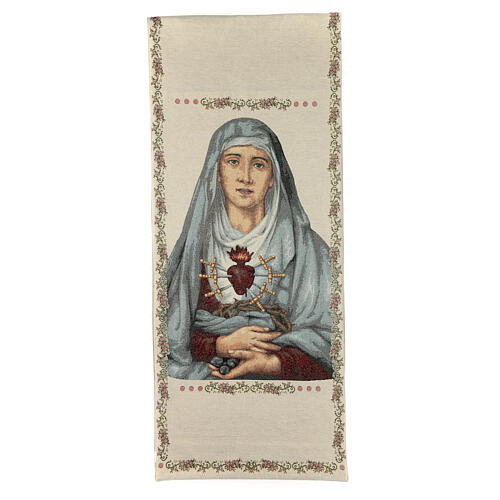 Pulpit cover with Our Lady of Sorrows cotton blend 1