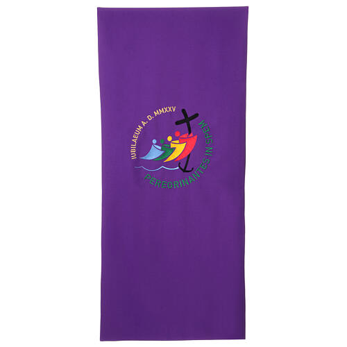 Bestickter Pultbehang, 2,5 m x 55 cm, mit offiziellem Logo des Jubiläums 2025 8
