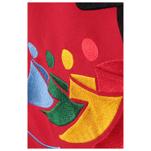 Bestickter Pultbehang, 2,5 m x 55 cm, mit offiziellem Logo des Jubiläums 2025 11