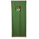 Green lectern cover with official Jubilee 2025 embroidered logo s1