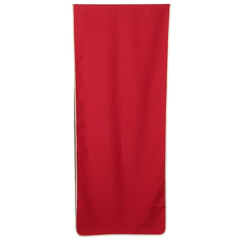 Pano de ambão bordado vermelho logótipo oficial Jubileu 2025 3