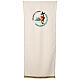 Voile de lutrin couleur ivoire broderie logo officiel Jubilé 2025 s1