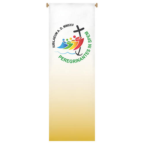 Pultbehang zum Jubiläum 2025, von Slabbinck, 180x45 cm, mit offiziellem Logo, LATEIN 1