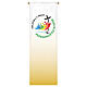 Slabbinck lectern cover of the 2025 Jubilee, printed Deco-fabric with official logo, 70x18 in s1