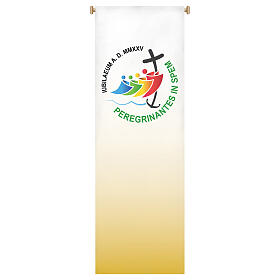 Coprileggio Slabbinck Giubileo 2025 tessuto decorato 180x45 cm logo ufficiale