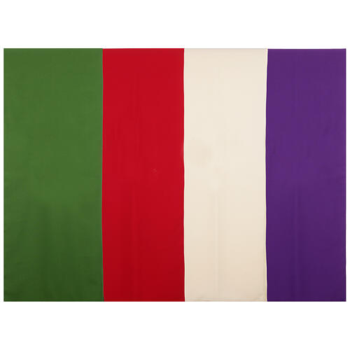 Voile de lutrin Jubilé 2025 brodé 4 couleurs tissu Vatican 10