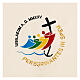 Coprileggio Giubileo 2025 ricamato 4 colori tessuto Vatican s6