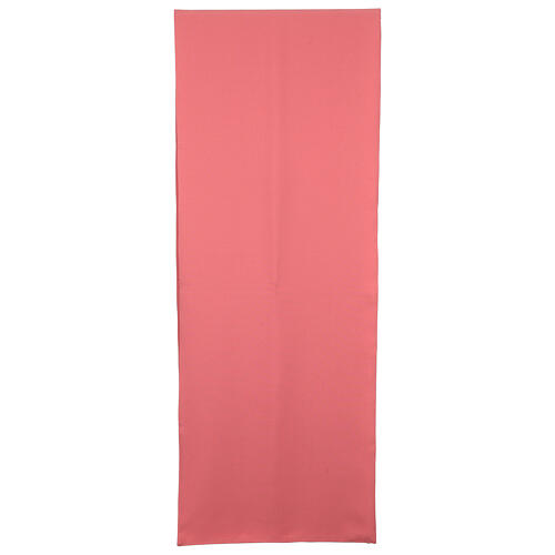 Coprileggio rosa Giubileo 2025 250x50 cm tessuto Vatican ricamato 3