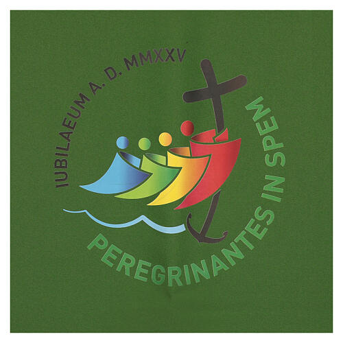 Paño de atril impreso Jubileo 2025 tejido Vatican 4 colores litúrgicos 2