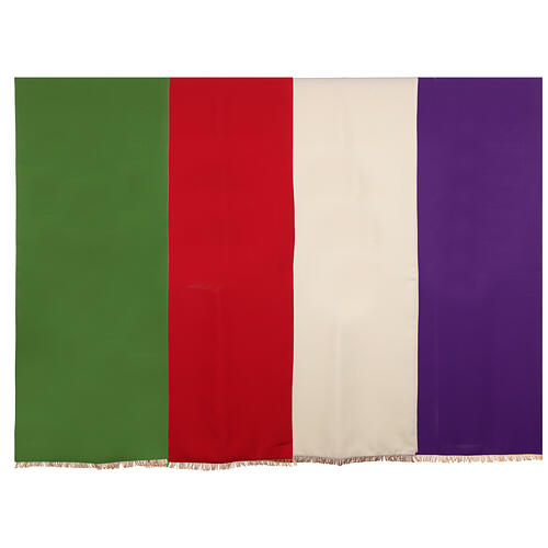 Paño de atril impreso Jubileo 2025 tejido Vatican 4 colores litúrgicos 10