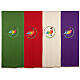Paño de atril impreso Jubileo 2025 tejido Vatican 4 colores litúrgicos s1
