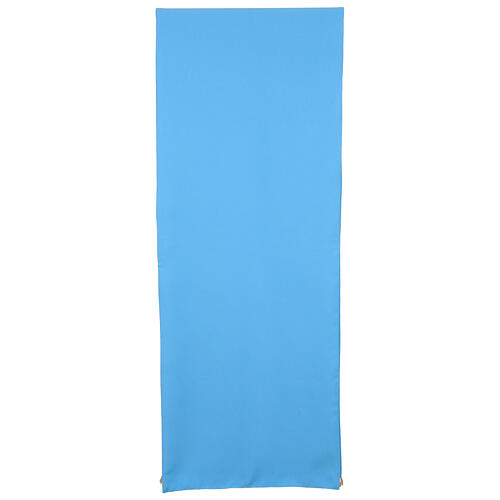 Voile de lutrin Jubilé 2025 tissu Vatican bleu ciel imprimé 250x50 cm 3