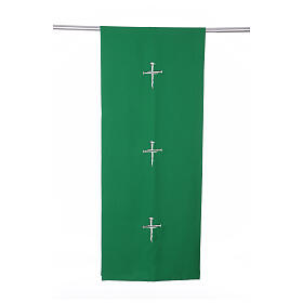 Voile de lutrin croix clous fil argent Vebi Confezioni