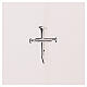 Pulpit cover embroidered silver wire nail cross by Vebi Confezioni s7