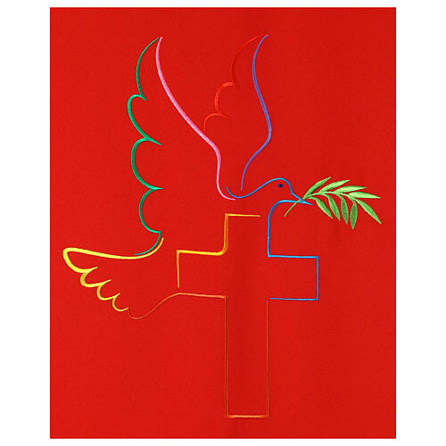 Peace Dove Cross Embroidered Lectern Cover by Vebi Confezioni 5