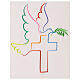 Peace Dove Cross Embroidered Lectern Cover by Vebi Confezioni s7
