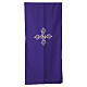 Lectern cover with gold JHS embroidery and vine motif s9