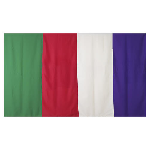 Voile lutrin broderie dorée JHS avec vigne et grappes de raisin 11