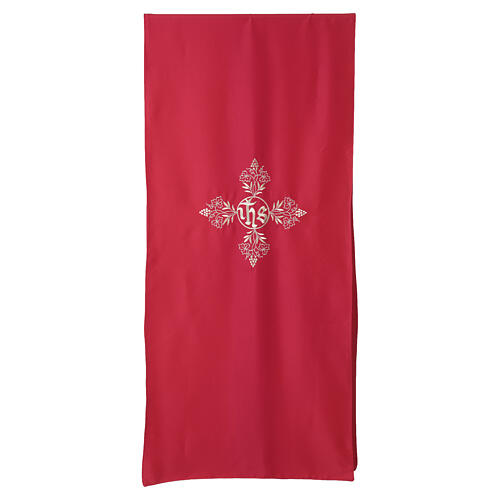 Pulpit cover with JHS golden embroidery and grapevine 5