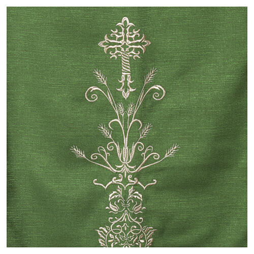 Altar cover with gold embroidery, ornaments and ears of wheat 4
