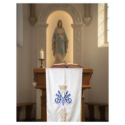 Ivory Lectern Cover for Marian Celebrations 2