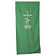 Lectern cover with silver-embroidered cross and golden ears of wheat s3